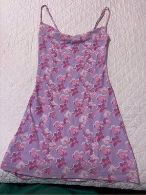 bp Lavender Floral Slip Dress in Pink & Purple